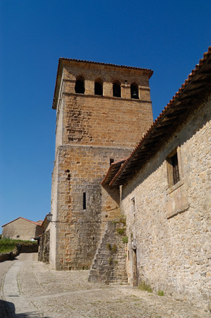 Colegiate de Santa Juliana, Santillana del Mar, Cantabria, Spainの写真素材