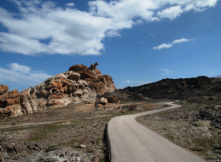 Tudela Stone,Cap de Creus, Casta Brava, Girona,Catalonia,Spainの写真素材