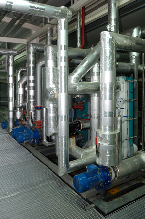 refrigeration system on a storehouseの写真素材