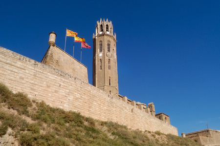 La Seu Vella Cathedral of  Lleida; Catalonia; Spainの写真素材
