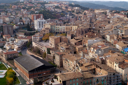 view of Cardona, Barcelona province, Catalonia,Spainの写真素材