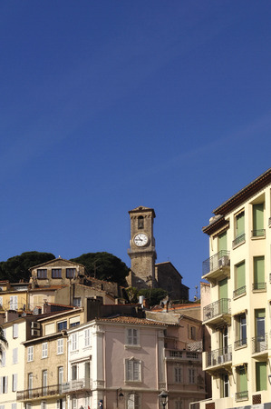 Old town of Cannes, French Riviera, Franceの写真素材