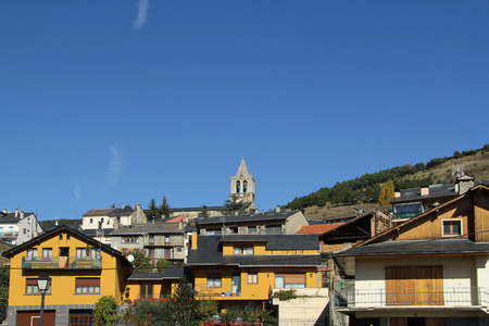 Llivia, Girona, Spainの写真素材