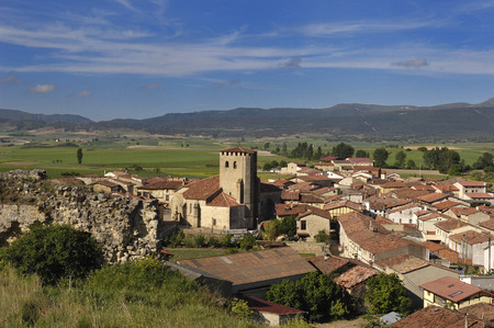 Santa Gadea del Cid in Burgos province, Castilla-Leon, Spainの写真素材