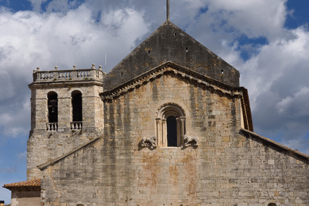 Romanesque monastery of Sant Pere Besalu, (X Century) Girona province, Catalonia, Spainの写真素材
