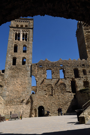 Benedictine monastery of Sant Pere de Rodes, Girona province, Catalonia, Spainのeditorial素材