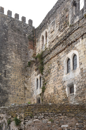 Remains of the Castle of Leiria, Beiras region, Portugalのeditorial素材