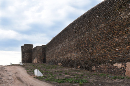 Castle of Veiros, Alentejo region, Portugalのeditorial素材