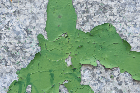 Flaking paint on galvanized metalの写真素材