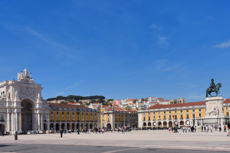 Commerce Square in Lisbon, Portugalのeditorial素材