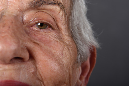 woman face close