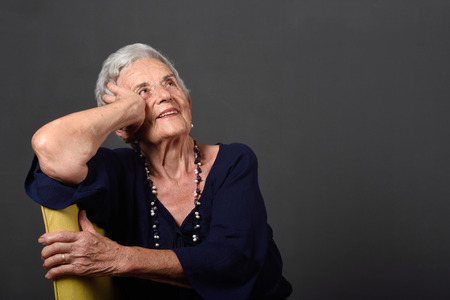 Portrait of a senior womanの写真素材