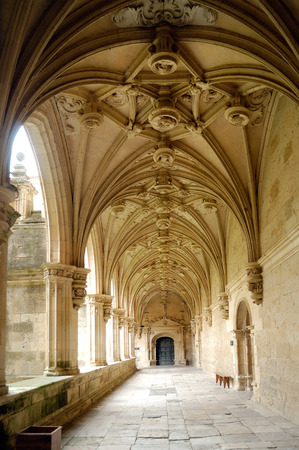 Cloister of San Zoilo in Carrion de los Condes; Palencia province; Castilla y Leon; Spain;のeditorial素材