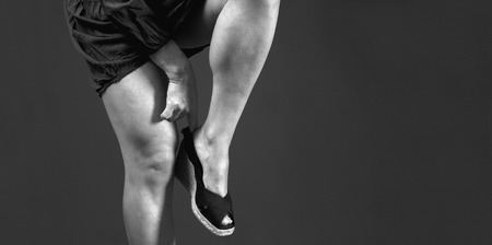 Woman heeled shoes getsの写真素材