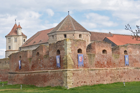 Fagaras Fortress in Brasov County, Romaniaの写真素材