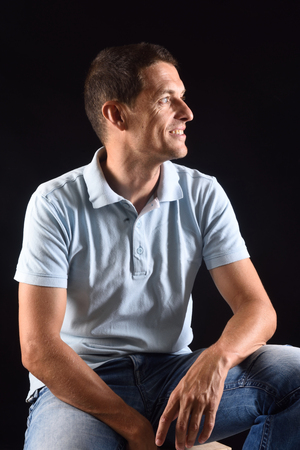 portrait of a manの写真素材