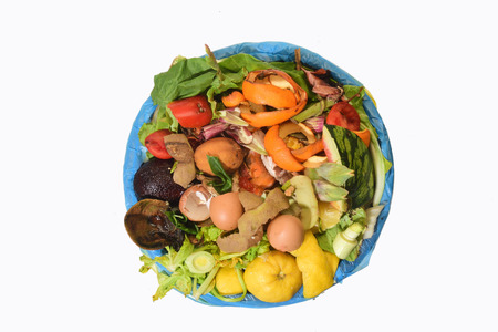 compost on white bacgroundの写真素材