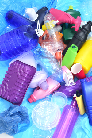 close up of a Recycling plasticの写真素材