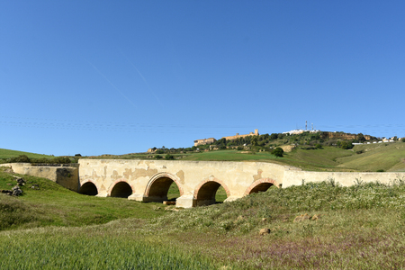 Roman bridge of Carmona, Sevilla province, Andalusia, Spainの写真素材