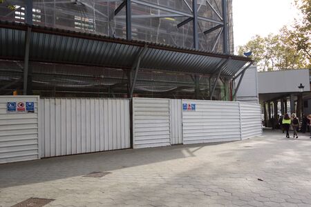 remodeling of a building in a city