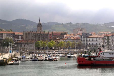 Fishing port  and village of Lekeitio, Basque Country, Spain