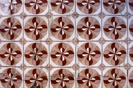 tiles in Portugal,, photography takes in buildings of Portugalの写真素材