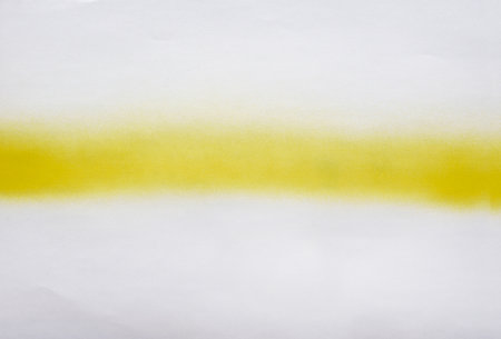 yellow straight line on white paperの写真素材