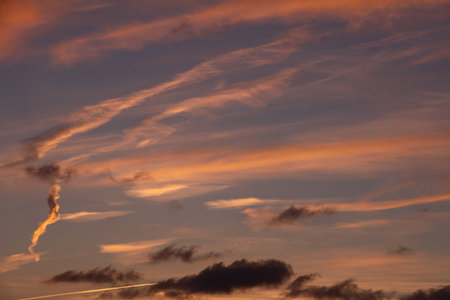 Colorful sky during sunset.の写真素材