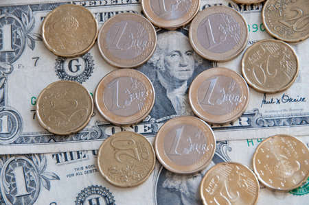 one dollar bill with euros