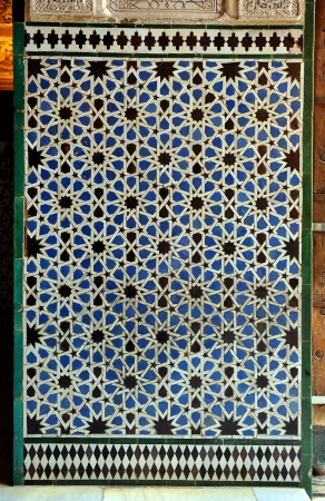 Alcazar palace in Sevilla, arabic decoration, Spainの写真素材