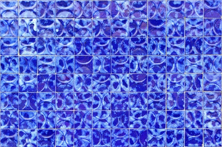 Mosaic tiles, blue toned gresiteの写真素材