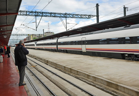 Chamartin train station, Madrid, Spainのeditorial素材