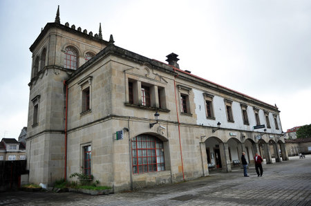 Train station of O Carballino, Galicia, Spainのeditorial素材