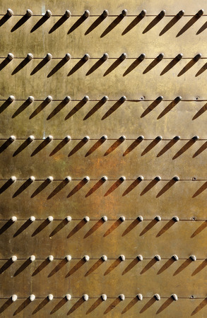 Detail of a bronze door, Mosque-Cathedral of Cordoba, Andalusia, Spainの写真素材