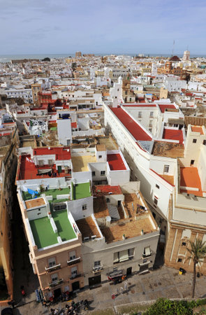 Panoramic view of Cadiz, Andalusia, Spainのeditorial素材