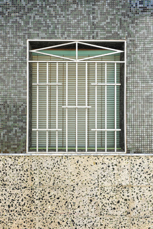 Window with shutterの写真素材