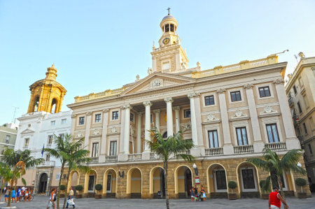 City Hall of Cadiz, Andalusia, Spainのeditorial素材