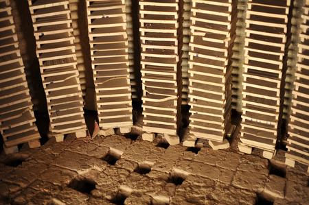 Old Arab tradition ceramic oven, tile productionの写真素材