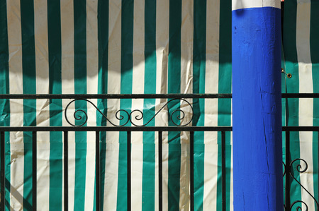 Decorative detail of a fair booth, Seville, Andalusia, Spainの写真素材
