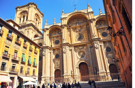 Catholic Cathedral of Granada, Andalusia, Spainのeditorial素材