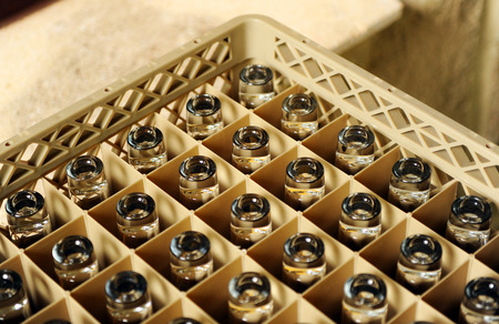 Shots, glasses box, catering, transport