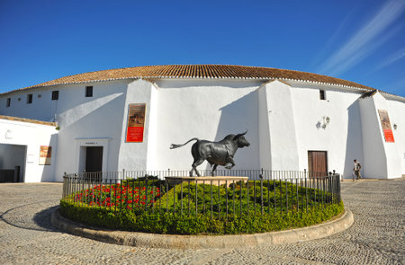 Bullring in Ronda, Malaga Province, Spainのeditorial素材