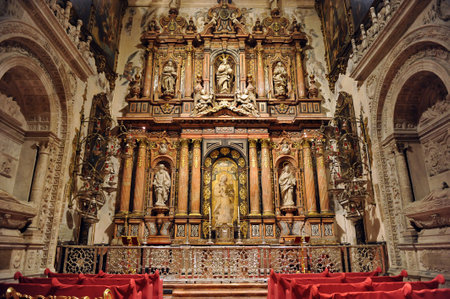 Seville Cathedral, Chapel of Virgen de la Antigua, Andalusia, Spainのeditorial素材