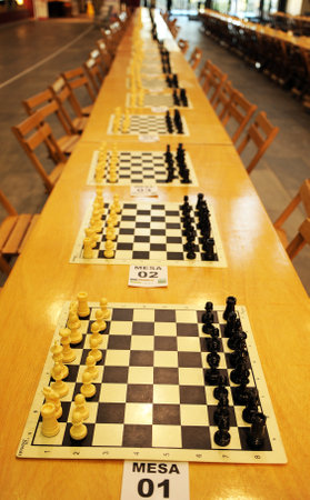 Simultaneous chess matchesのeditorial素材