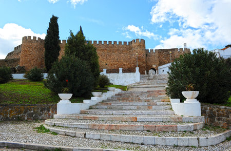 Medieval Castle of Estremoz, Alentejo, Portugalのeditorial素材