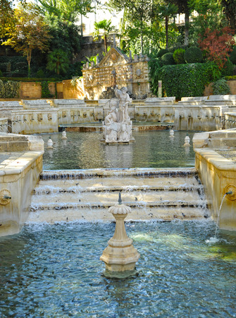 Fountain of the King, Fuente del Rey, Priego de Cordoba, Andalusia, Spainの写真素材