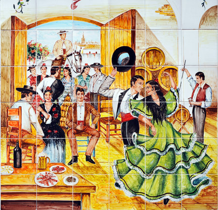 Flamenco dancers, Seville, Spainのeditorial素材