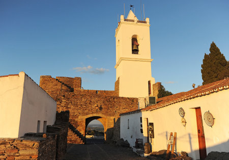 Castle of Monsaraz, Alentejo, Portugal, Southern Europeのeditorial素材