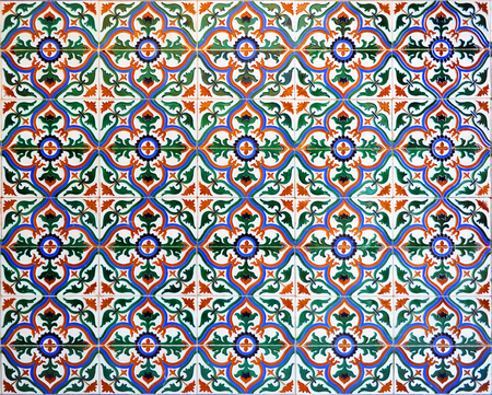 Decorative background, modernist mosaic tiles
