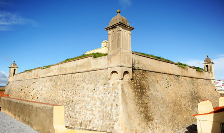 Fort of Santa Luzia, Elvas, Alentejo, Portugalのeditorial素材